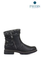 Black Wingcap Lace-Up