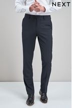Navy Regular Fit Suit: Trousers