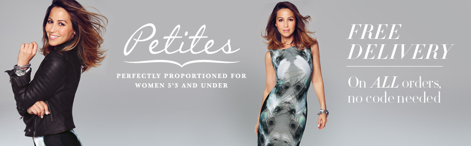 Petite Collections - All styles featured in this section are available in sizes 6-16 for petite ladies who are 5' 3" and under. Garments are proportioned to suit a smaller frame. The dimensions for individual garments can be found on styled pages where garments are shown worn.